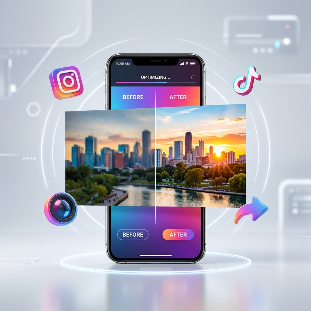 Social Media Image Optimization Instagram TikTok
