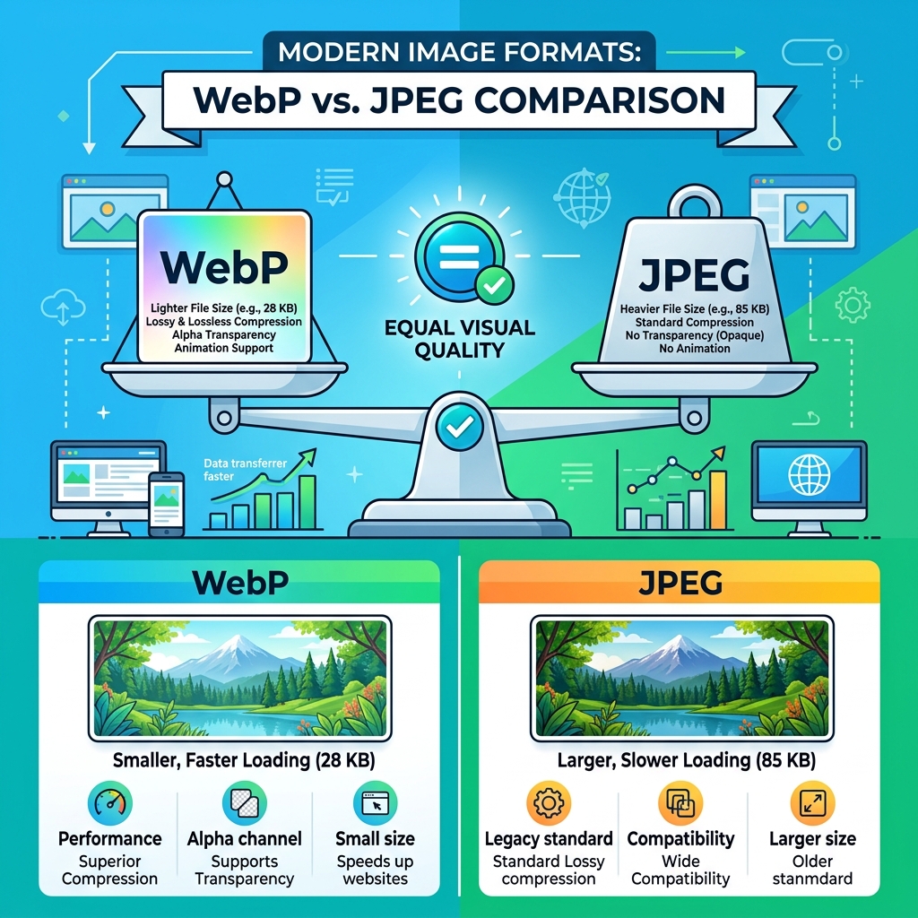 WebP vs JPEG